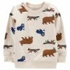 Carter's | Oatmeal & Brown Bear Seal Crewneck Pullover - Infant