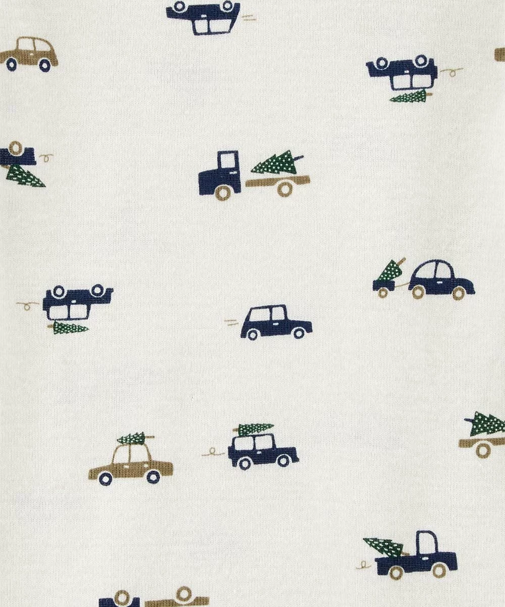 Carter's | Navy & Green Geometric Mock Neck Cardigan Set - Newborn - Image 3