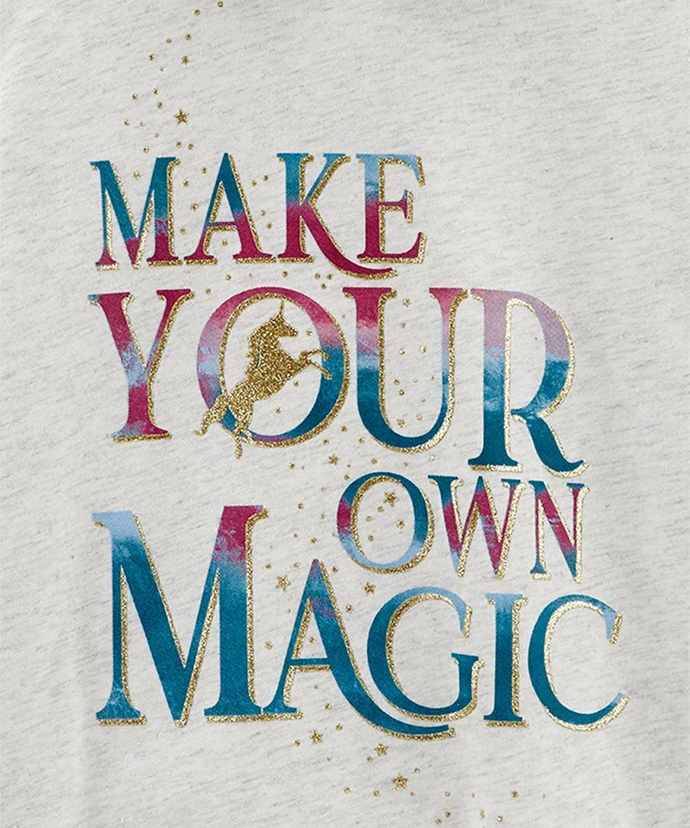 Carter's | Gray Heather 'Make Your Own Magic' Hoodie - Toddler - Image 2