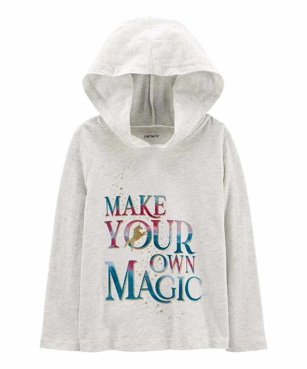 Carter's | Gray Heather 'Make Your Own Magic' Hoodie - Toddler
