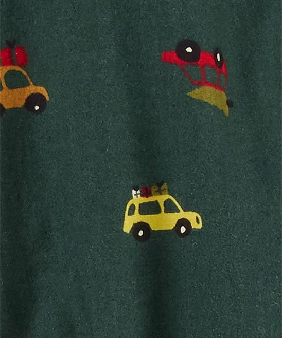 Carter's | Green Cars Button-Up Bodysuit Set - Infant - Image 2