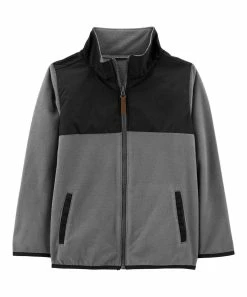 Carter's | Gray Fleece Zip-Up Jacket - Toddler & Boys