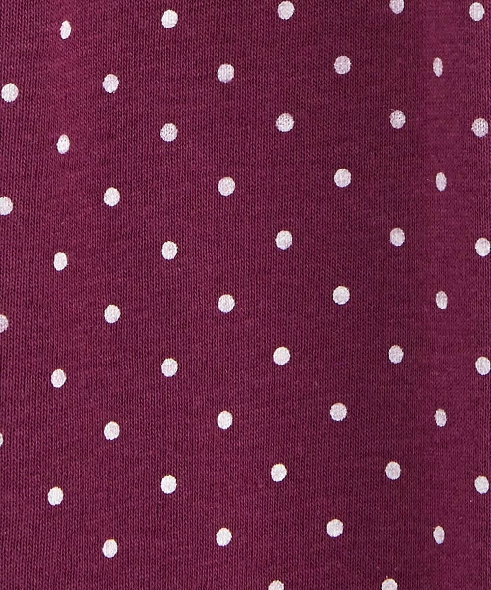 Carter's | Purple & Maroon Floral Long-Sleeve Gown Set - Infant - Image 3