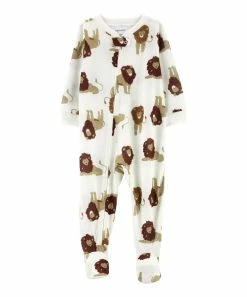 Carter's | White Lions Loose-Fit Footie Pajamas - Infant