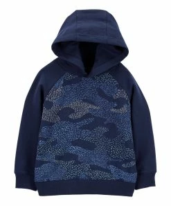 Carter's | Navy Camo Pullover Raglan Hoodie - Toddler & Boys