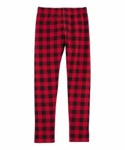 Carter's | Red & Black Buffalo Check Cozy Leggings - Girls