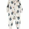 Carter's | White Lion Zip-Up Long-Sleeve Footie - Newborn & Infant