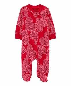 Carter's | Red Heart Valentine's Day Zip-Up Footie - Infant