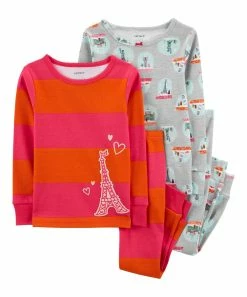 Carter's | Gray Paris Snow Globes Pajama Set - Infant