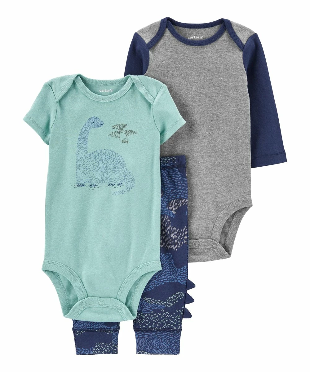 Carter's | Mint Dinosaur Bodysuit Set - Infant