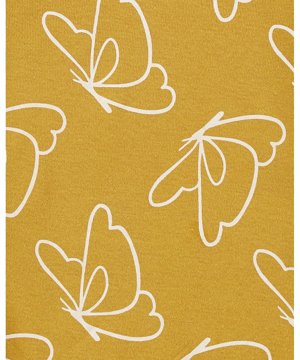 Carter's | Mustard Butterfly Short-Sleeve Bodysuit Set - Infant - Image 2