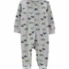 Carter's | Gray Cars Zip-Up Footie - Newborn