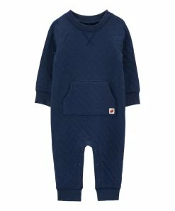Carter's | Navy Quilted Playsuit - Newborn & Infant