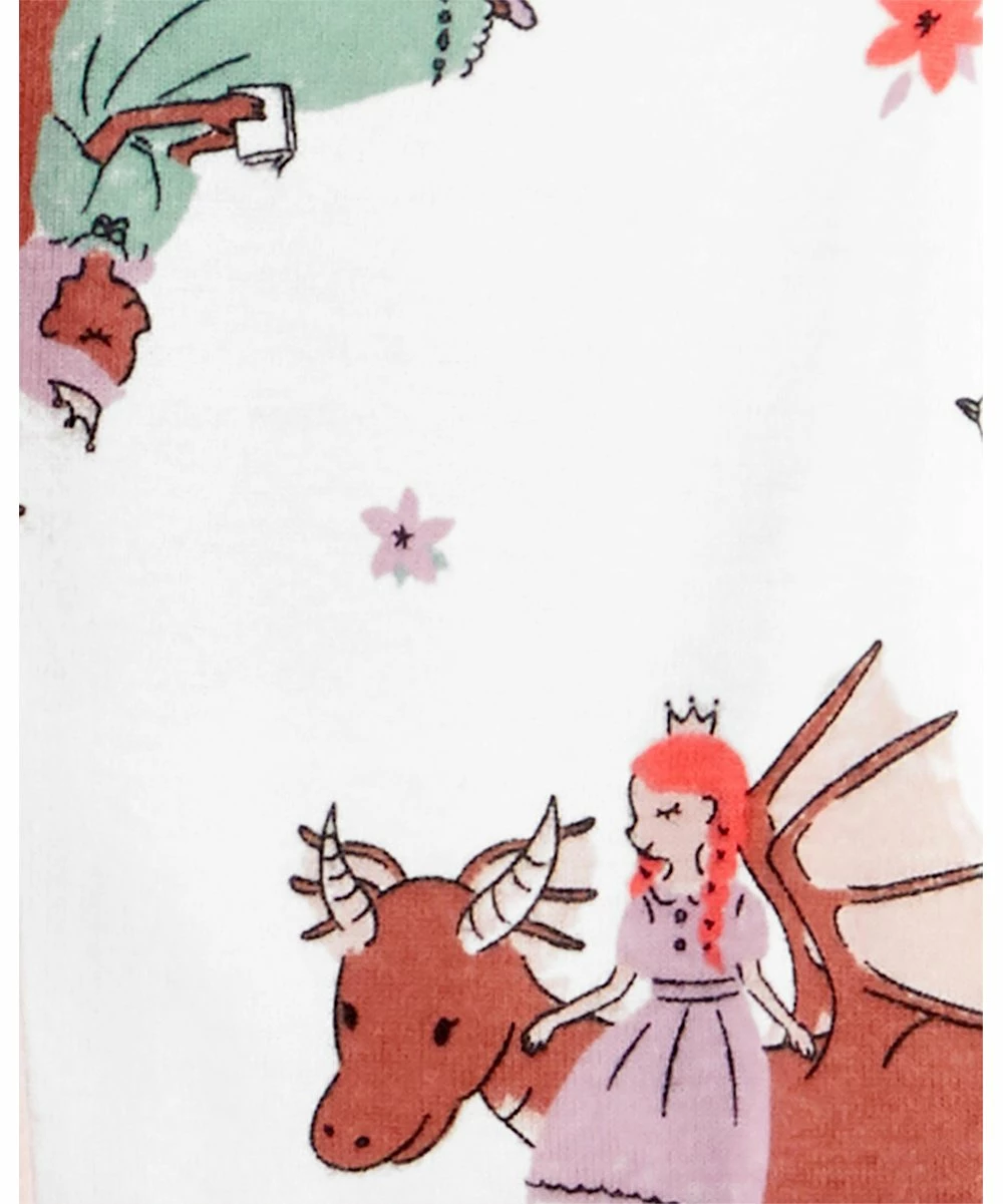 Carter's | Blush Pink Dragon Pajama Set - Infant - Image 3