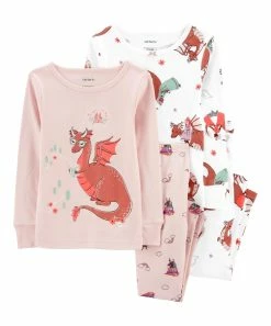 Carter's | Blush Pink Dragon Pajama Set - Infant