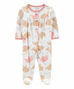 Carter's | Ivory & Beige Elephant Snap-Up Footie - Infant