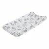 Carter's | White & Gray Sleepy Sheep Super Soft Changing Pad Cover