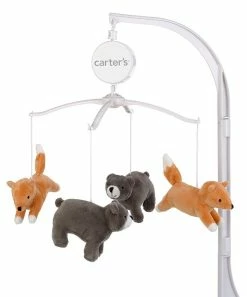Carter's | White & Orange Woodland Friends Fox Bear Musical Mobile