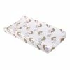 Carter's | White & Peach Chasing Rainbows Contoured Changing Pad Cover