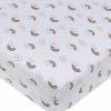 Carter's | White & Peach Chasing Rainbows Fitted Crib Sheet