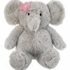 Carter's | Gray & Pink Floral Elephant Plush