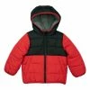 Carter's | Red Color Block Puffer Coat - Toddler & Boys