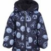 Carter's | Navy & White Abstract Puffer Coat - Toddler